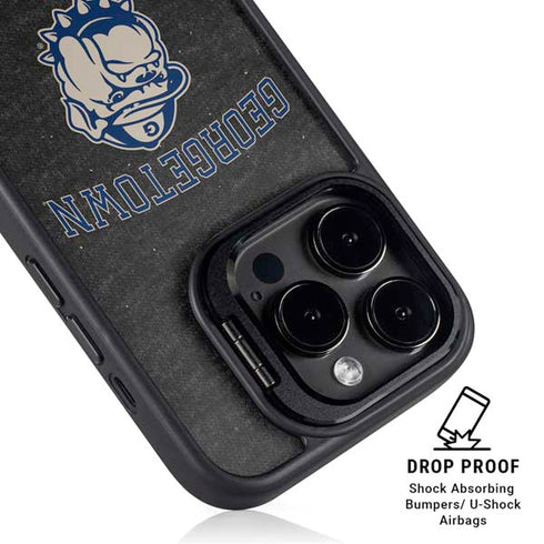 Georgetown University Hoyas Bulldog iPhone 13 Pro Kickstand Case